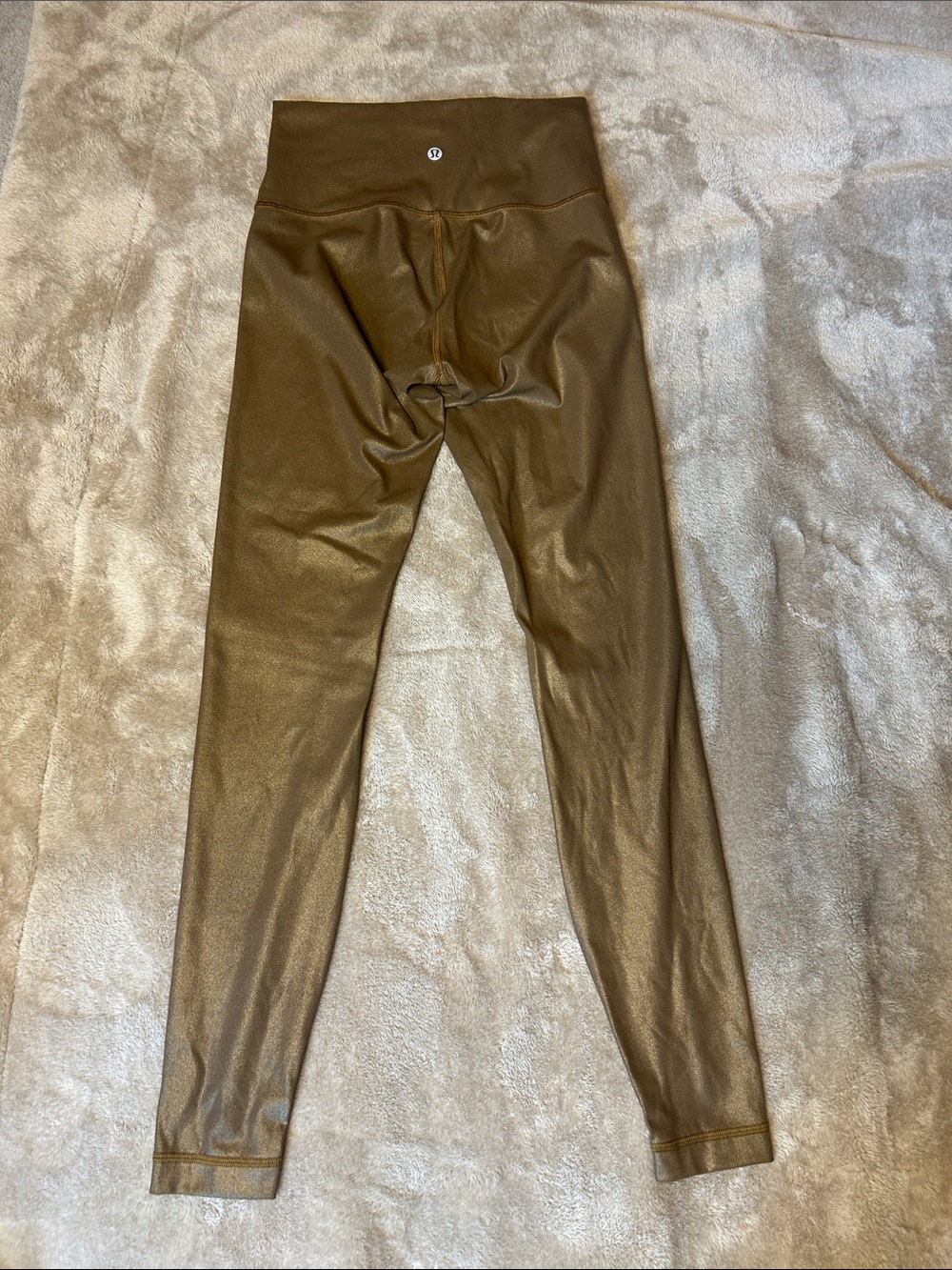 lululemon athletica Metallic Brown High-Rise Leggings
